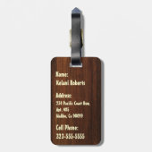 Laniakea Hawaiian Surfboard Gepäckanhänger (Rückseite vertikal)