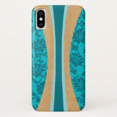 Laniakea hawaiisches Imitat-hölzernes Surfbrett Case-Mate iPhone Hülle (Rückseite)