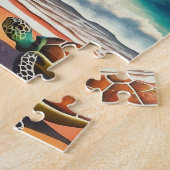 Laniakea Oahu Hawaii tropische Aquarellfarbe farbi Puzzle (Seite)