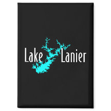 Lanier-See Georgia See Karte Bootfahren und Fische