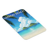 Lanikai Beach Hawaii Reise Magnet (Rechte Seite)