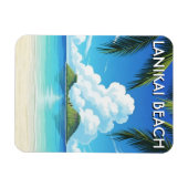 Lanikai Beach Hawaii Reise Magnet (Horizontal)