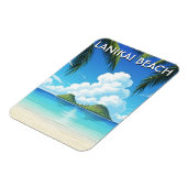 Lanikai Beach Hawaii Reise Magnet (Linke Seite)