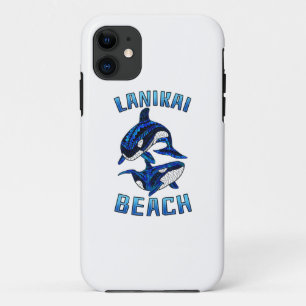 Lanikai Beach Hawaii Vacation Tribal Whale Orcas Case-Mate iPhone Hülle