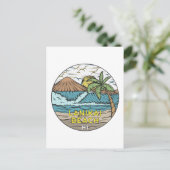 Lanikai Beach Hawaii Vintag Postkarte (Stehend Vorderseite)