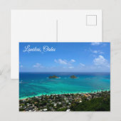 Lanikai Oahu Postkarte (Vorne/Hinten)