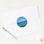 Lanikai Oahu  Runder Aufkleber (Umschlag)