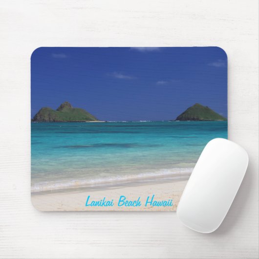 Lanikai Strand-Hawaii-Mausunterlage Mousepad (Mit Mouse)