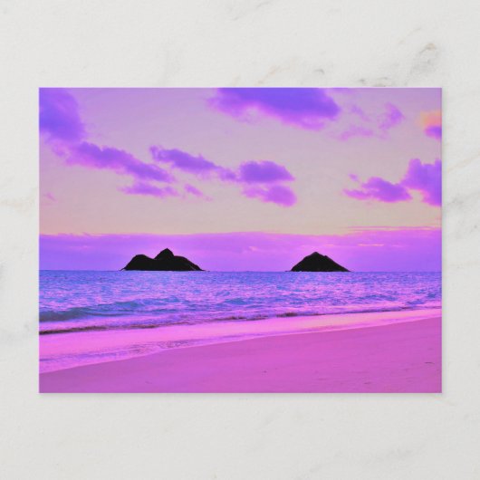 Lanikai Sunrise Postkarte (Vorderseite)