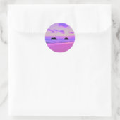 Lanikai Sunrise Runder Aufkleber (Tasche)