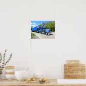 Lanita Blue W900L Vorhang Poster (Küche)