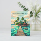 Lankayan Insel Malaysia Postkarte (Stehend Vorderseite)