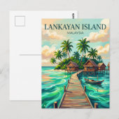 Lankayan Insel Malaysia Postkarte (Vorne/Hinten)