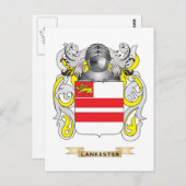 Lankester Coat of Arms (Familienwappen) Postkarte (Vorne/Hinten)