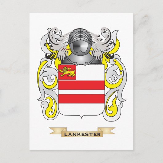 Lankester Coat of Arms (Familienwappen) Postkarte (Vorderseite)