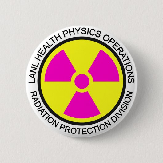 LANL Strahlenschutzphysik-Knopf Button (Vorderseite)