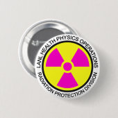 LANL Strahlenschutzphysik-Knopf Button (Vorne & Hinten)