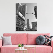 L'Anneau oder The Ring, Skulptur in Montreal Kanad Leinwanddruck (Insitu (Wohnzimmer))