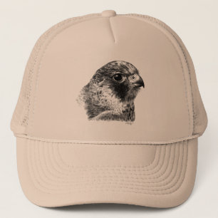 Lanner Falcon Zeichnend Truckerkappe
