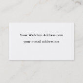 Lanner Falcon Zeichnend Visitenkarte (Rückseite)