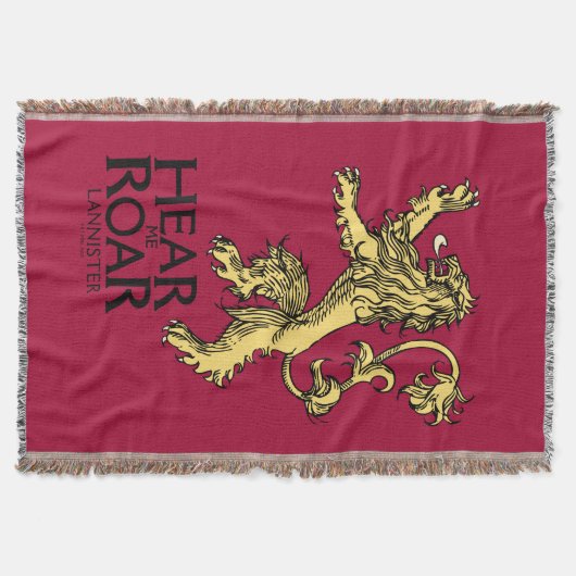 Lannister Sigil - Hören Sie mich Roar Decke (Vorderseite)