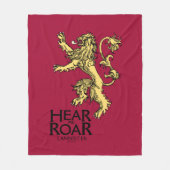 Lannister Sigil - Hören Sie mich Roar Fleecedecke (Vorderseite)