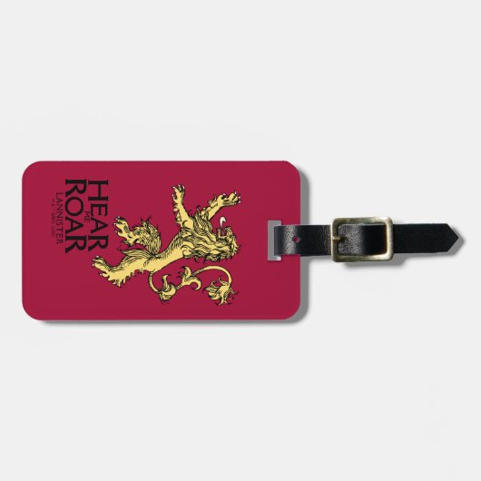 Lannister Sigil - Hören Sie mich Roar Gepäckanhänger (Vorderseite horizontal)