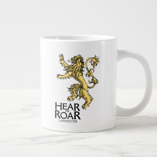 Lannister Sigil - Hören Sie mich Roar Jumbo-Tasse (Rechts)