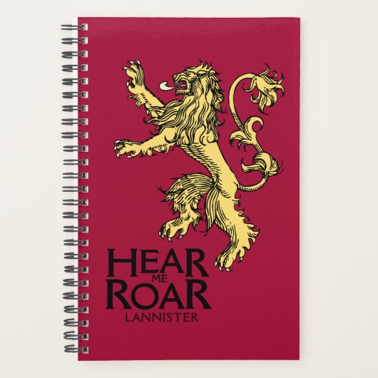 Lannister Sigil - Hören Sie mich Roar Planer (Vorderseite)