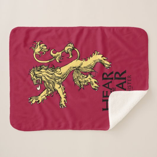 Lannister Sigil - Hören Sie mich Roar Sherpadecke (Vorderseite (Horizontal))