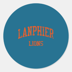 Lanphier High School Hs Springfield Runder Aufkleber