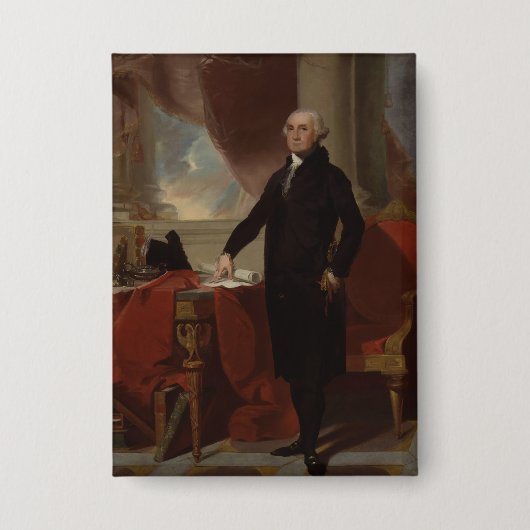 Lansdowne Portrait: US-Präsident George Washington Button (Vorderseite)