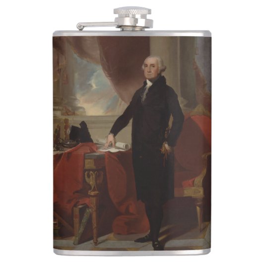 Lansdowne Portrait: US-Präsident George Washington Flachmann (Vorderseite)