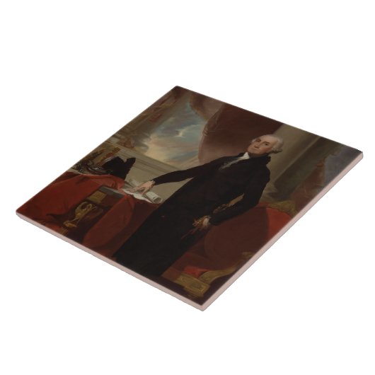 Lansdowne Portrait: US-Präsident George Washington Fliese (Seite)