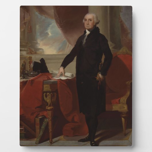 Lansdowne Portrait: US-Präsident George Washington Fotoplatte (Vorderseite)