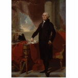 Lansdowne Portrait: US-Präsident George Washington Freistehende Fotoskulptur<br><div class="desc">George Washington, 1732 in Virginia geboren, war eine prominente Persönlichkeit in der Amerikanischen Revolution und der erste Präsident der Vereinigten Staaten. Seine Reise zur nationalen Ikone war von einer Reihe bedeutender Ereignisse und Führungsrollen geprägt. - Im Jahr 1753, im Alter von 21 Jahren, wurde Washington zu einem der wichtigsten in...</div>