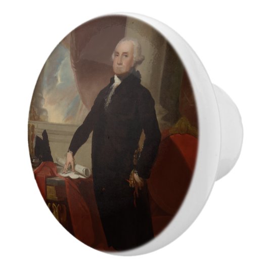 Lansdowne Portrait: US-Präsident George Washington Keramikknauf (Rechts)
