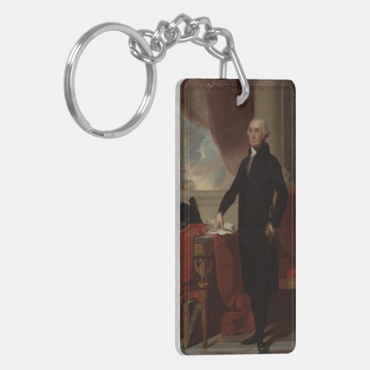 Lansdowne Portrait: US-Präsident George Washington Schlüsselanhänger (Vorderseite links)