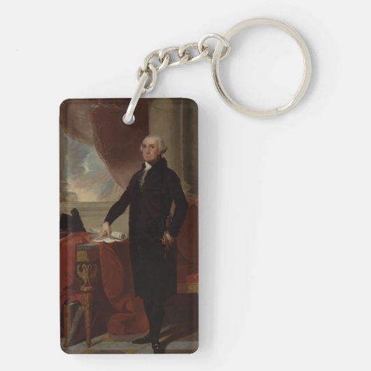 Lansdowne Portrait: US-Präsident George Washington Schlüsselanhänger (Rückseite)