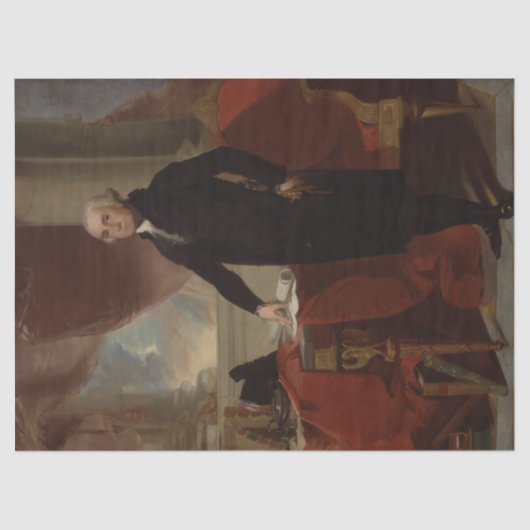 Lansdowne Portrait: US-Präsident George Washington Seidenpapier (Vorderseite)