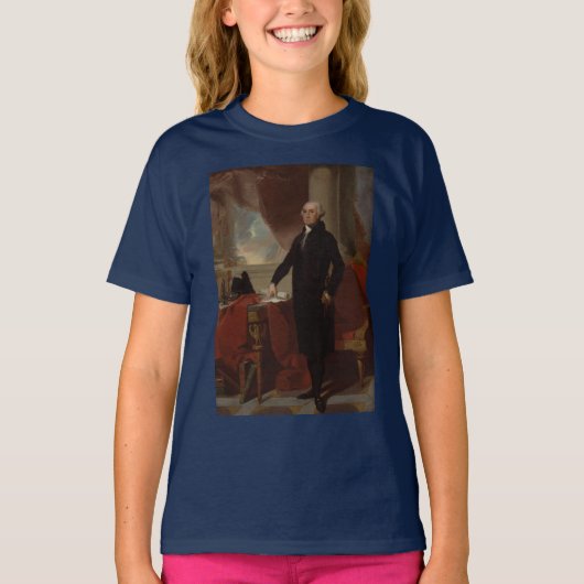 Lansdowne Portrait: US-Präsident George Washington T-Shirt (Vorderseite)