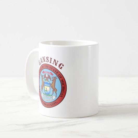 Lansing, Michigan Coffee Tasse (Vorderseite Links)