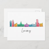 Lansing MICHIGAN Postkarte (Vorne/Hinten)