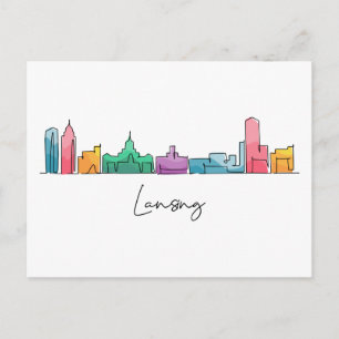 Lansing MICHIGAN Postkarte