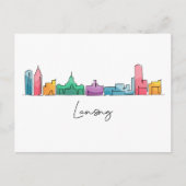 Lansing MICHIGAN Postkarte (Vorderseite)