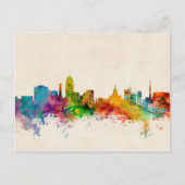 Lansing Michigan Skyline Postkarte (Vorderseite)