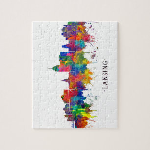 Lansing Michigan Skyline Puzzle