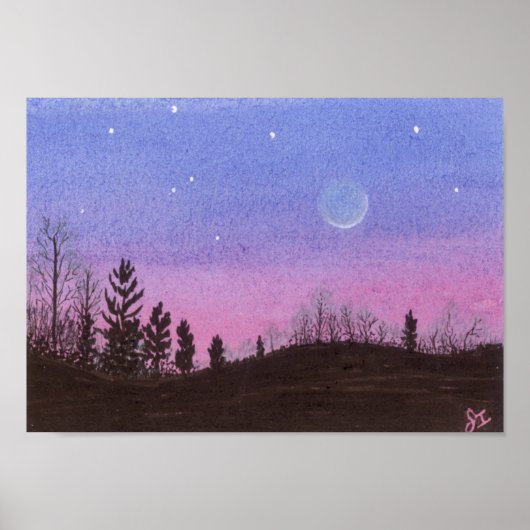 Lansing Moon & Stars Poster (Vorne)