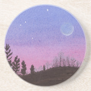 Lansing Moon und Stars Sandstein Untersetzer