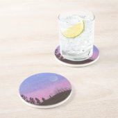 Lansing Moon und Stars Sandstein Untersetzer (Seite)